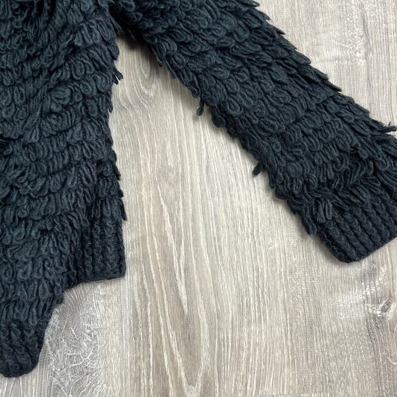 Universal Thread Black Long Sleeve Open Neck Loopy Cardigan - Size Medium - NWT - Picture 4 of 7